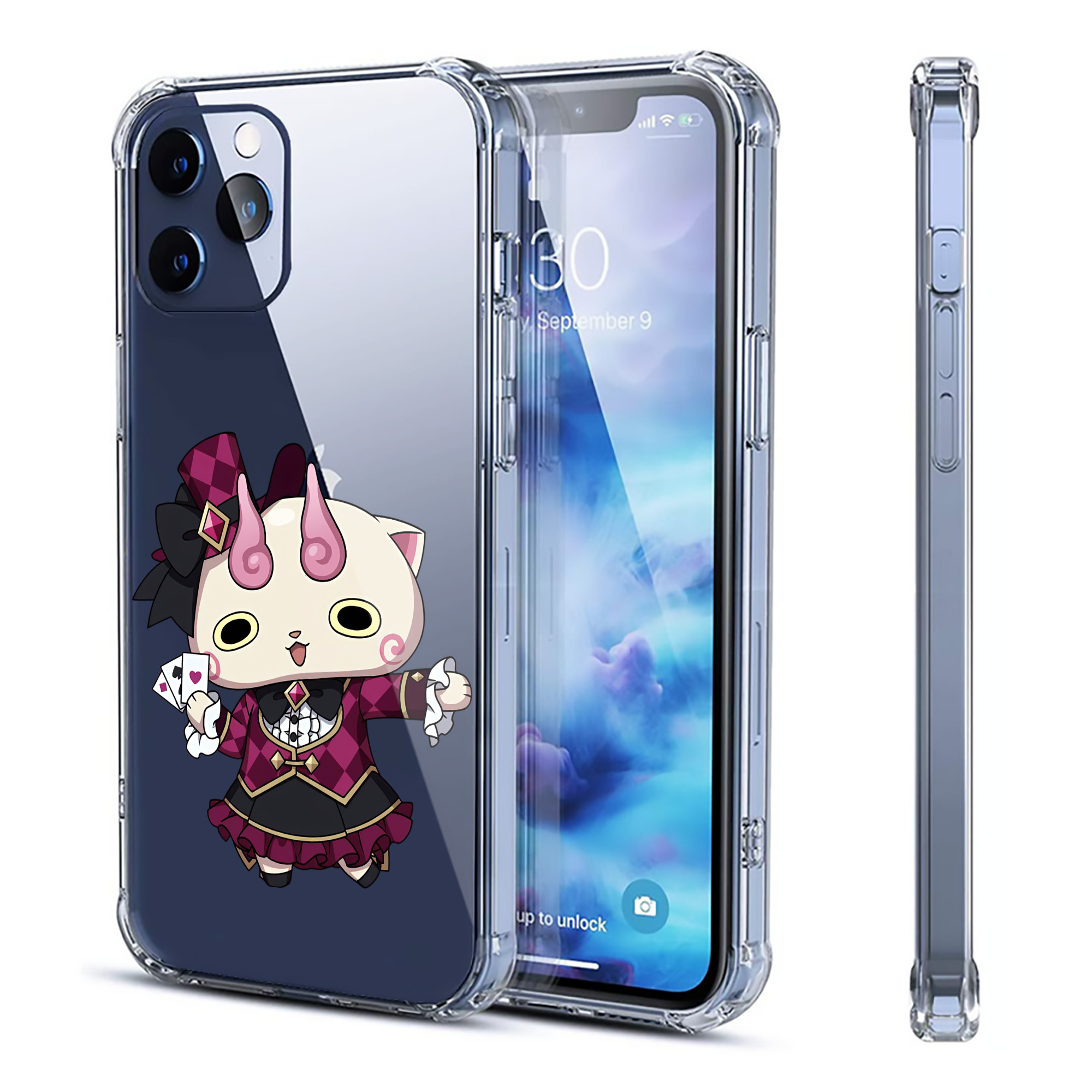 （画像用） 妖怪ウォッチ Yo-kai Watch 【iPhone 12シリーズ対応】透明スマホケース（クリアソフトケース）